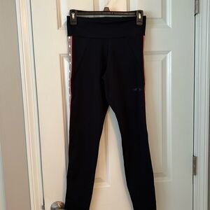 Adidas tights; size small; black with stripe